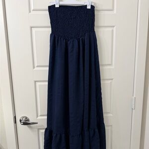 Navy Blue Maxi Dress